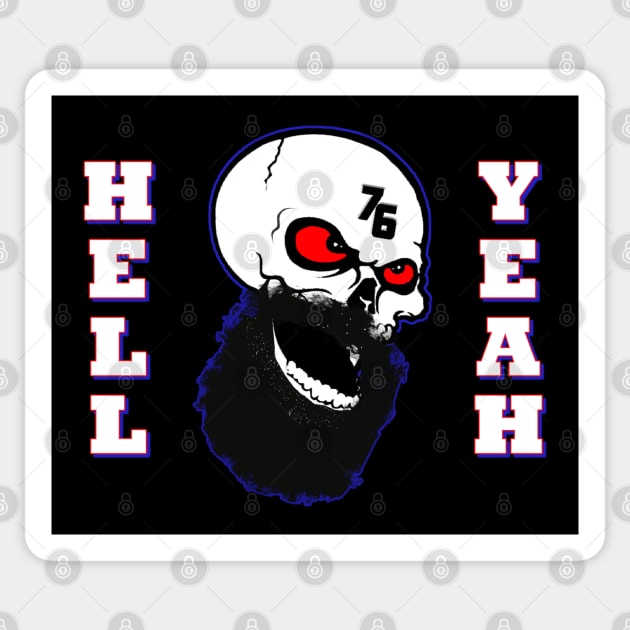 Hell Yeah Sticker by OptionaliTEES